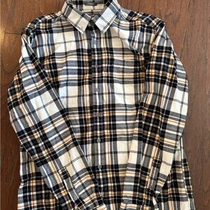 Plaid Button-Up Shirt